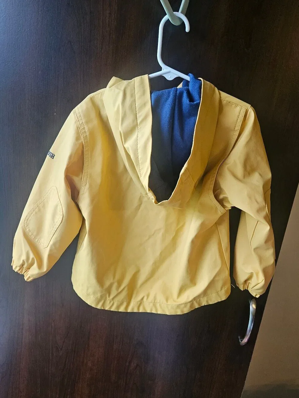 Vintage OshKosh B'gosh Yellow Hooded Rain Jacket Size 3T
